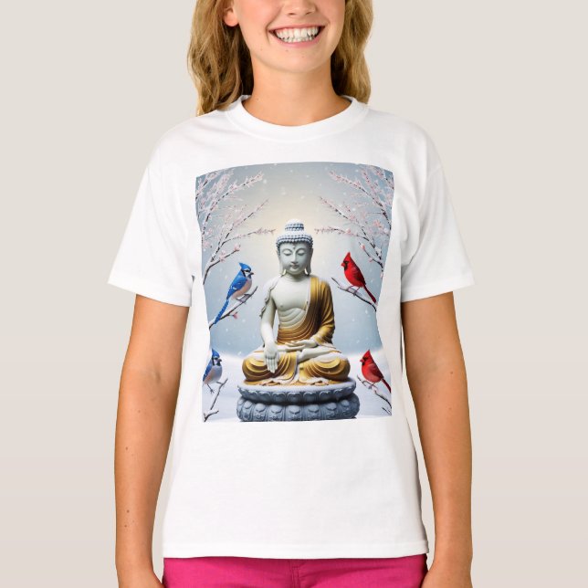 Sérénité sur le style : Bouddha & t-shirt d'art as (Devant)