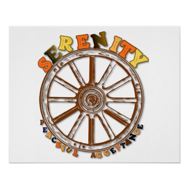 Serenity - Peaceful Acceptance Poster (Devant)