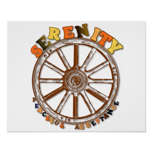 Serenity - Peaceful Acceptance Poster (Devant)
