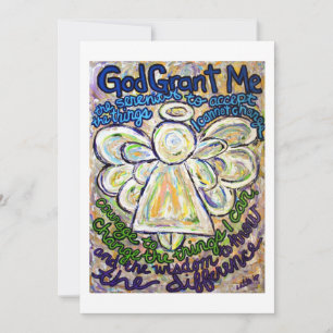 Serenity Prayer Angel Art Invitation ou Invitation