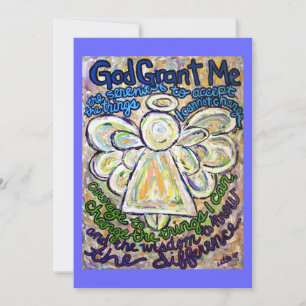 Serenity Prayer Angel Art Invitation ou Invitation