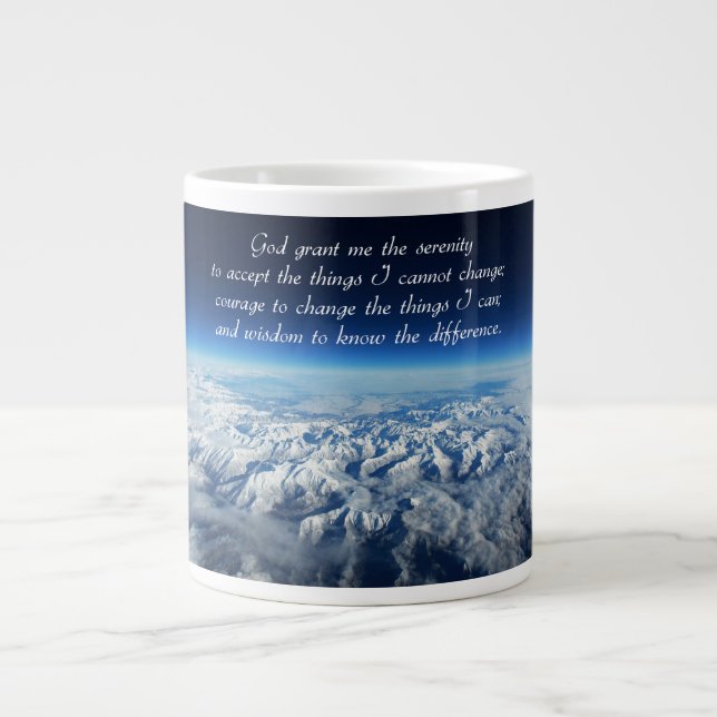 Serenity Prayer & Mountains Mug (Devant)