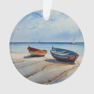 "Serenity Shores" Un Paysage Aquarellé Reposant