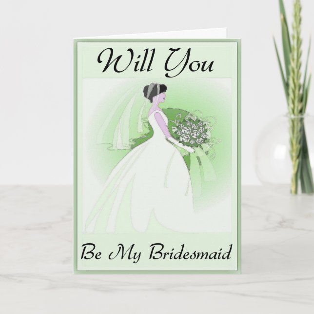 Serez-vous ma carte de demoiselle d'honneur ? (Devant)