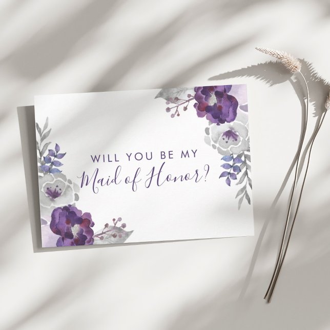 Serez-vous ma carte de femme d'honneur ? (Will You Be My Maid of Honor Card)