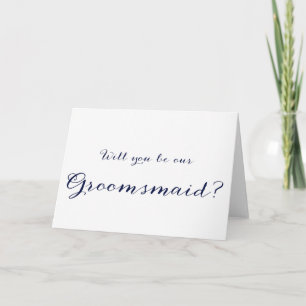 Serez-Vous Ma Carte De Mariage De Groomsmaid ?