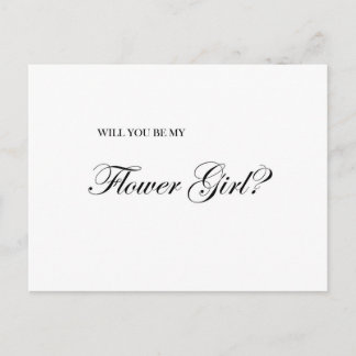 Serez-Vous Ma Carte De Proposition Flower Girl ?
