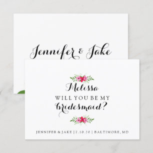 Serez-Vous Ma Carte D'Épouse - Flower Girls