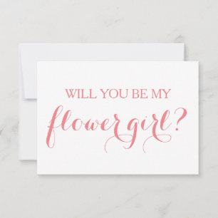 Serez-Vous Ma Carte Fille Fleur Carte Bridal Party