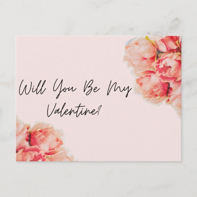 Serez-vous ma carte postale Saint-Valentin? (Devant)