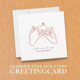 Serez-Vous Ma Carte Promesse Valentine Pinkie