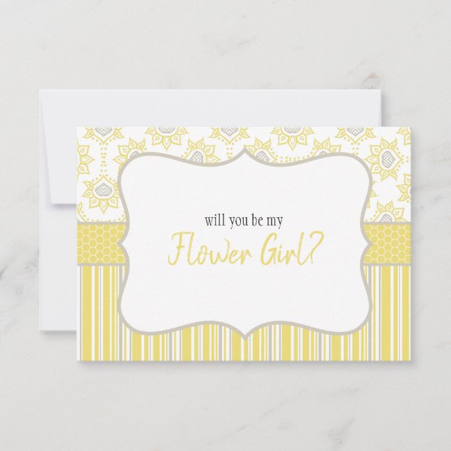 Serez-vous ma demoiselle d'honneur abeille jaune e (Devant)