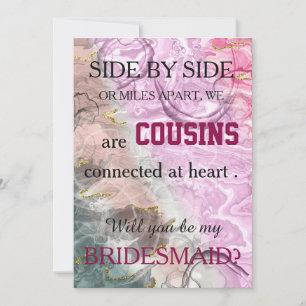 Serez-vous ma demoiselle d'honneur ? invitation