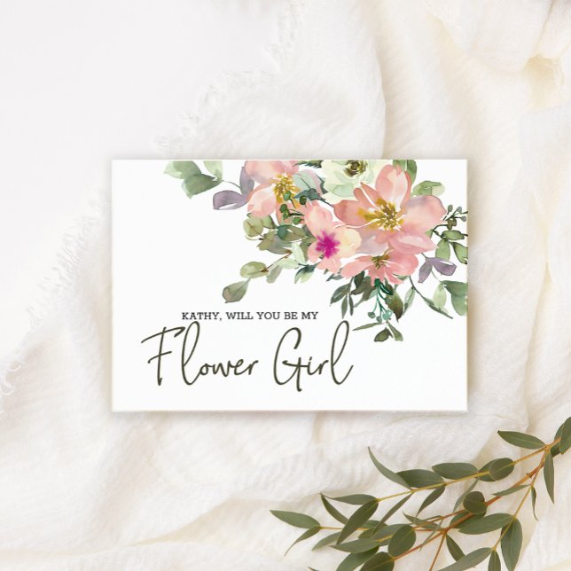 Serez-vous ma demoiselle d'honneur œuf et rose (Créateur téléchargé)