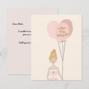 Serez-Vous Ma Femme D'Accueil ? Carte Bridesmaid