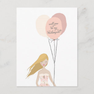 Serez-Vous Ma Femme D'Accueil ? Carte Bridesmaid