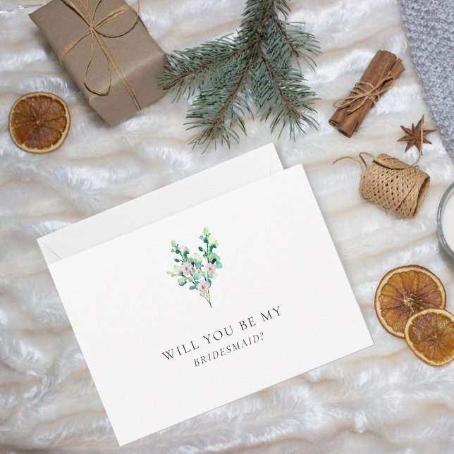 Serez-Vous Ma Femme D'Accueil ? Carte florale à pl (Créateur téléchargé)