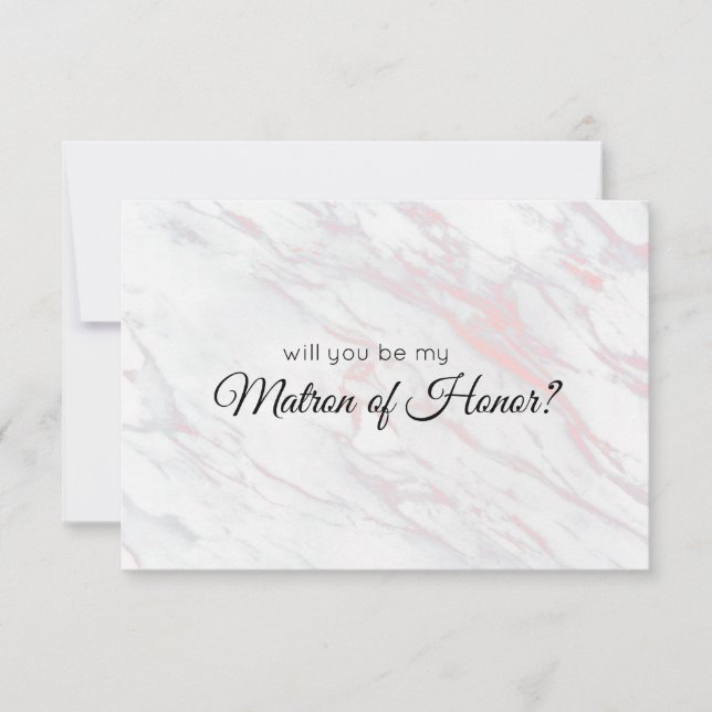 Serez-vous ma Mère d'honneur Marbl rose et gris (Devant)