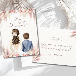 Serez-Vous Ma Page Boy Proposition De Fête De Mari