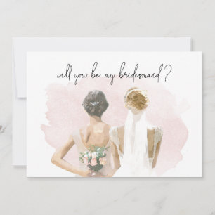 Serez-Vous Ma Proposition D'Époux Rose Aquarelle