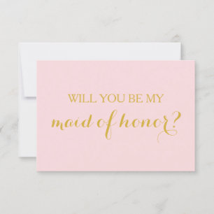 Serez-vous ma servante d'honneur Carte de mariage 
