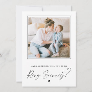 Serez-Vous Mon Carte photo De Proposition De Sécur