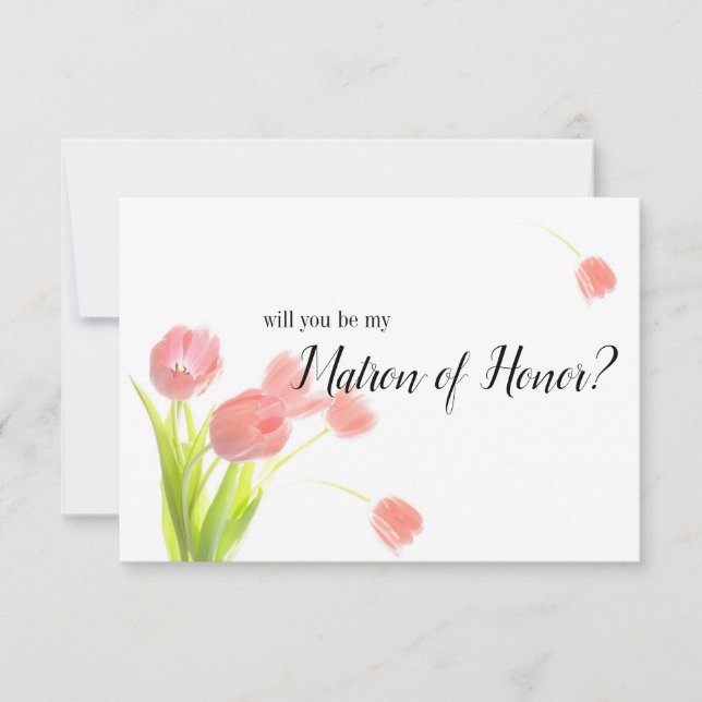 Serez-vous mon chef d'honneur des Tulipes roses do (Devant)