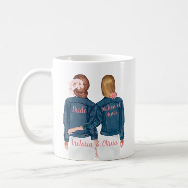 Serez-vous mon chef d'honneur Jean Jacket Mug (Gauche)