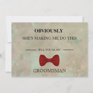 Serez-Vous Mon Groomsman ? Invitation