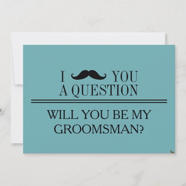 Serez-vous mon Groomsman ? Invitation (Devant)