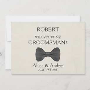 Serez-vous mon Groomsman ? Invitation