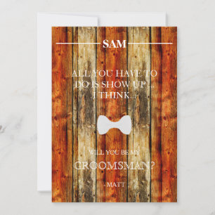 Serez-Vous Mon Groomsman ? Invitation