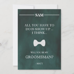 Serez-Vous Mon Groomsman ? Invitation