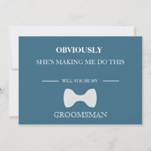 Serez-Vous Mon Groomsman ? Invitation