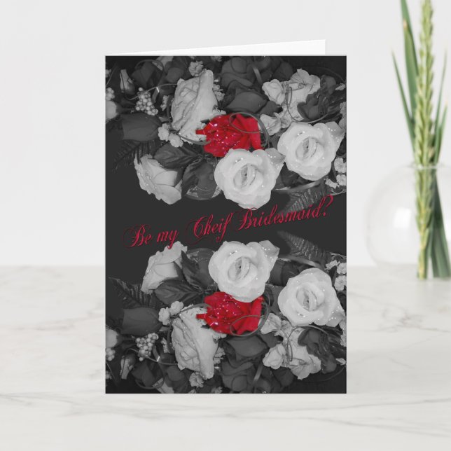 Serez-vous mon invitation de mariage pour femme d' (Devant)