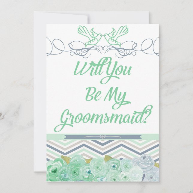 Serez-Vous Mon Invitation Groomsmaid (Devant)
