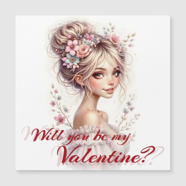 Serez-vous mon Valentin – Impression d'art romanti (Devant)