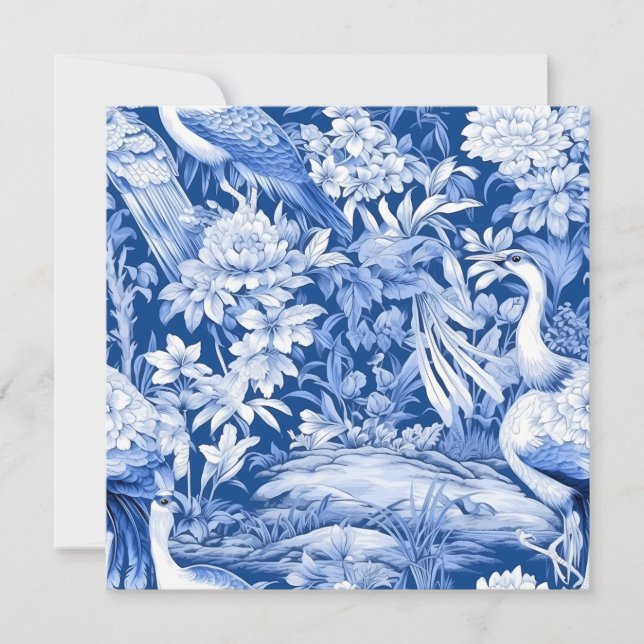 Série Chinoserie Bleu et Blanc Design 8 (Devant)