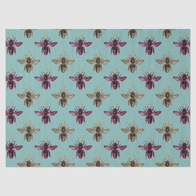 Série Conception de jolie abeille Papier de soie 1 (Recto)