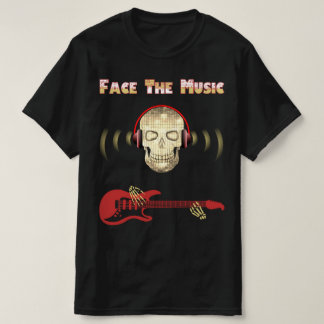 Série crâne : Face Au T-shirt Musique