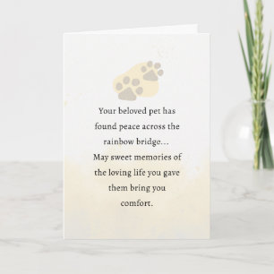 Série d'aquarelles de la carte Pet Sympathe