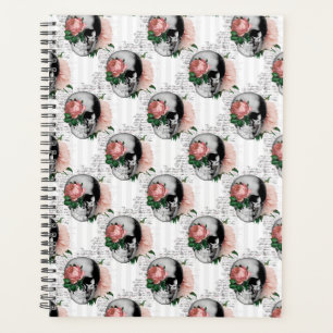 Série de crânes floraux roses Design 2