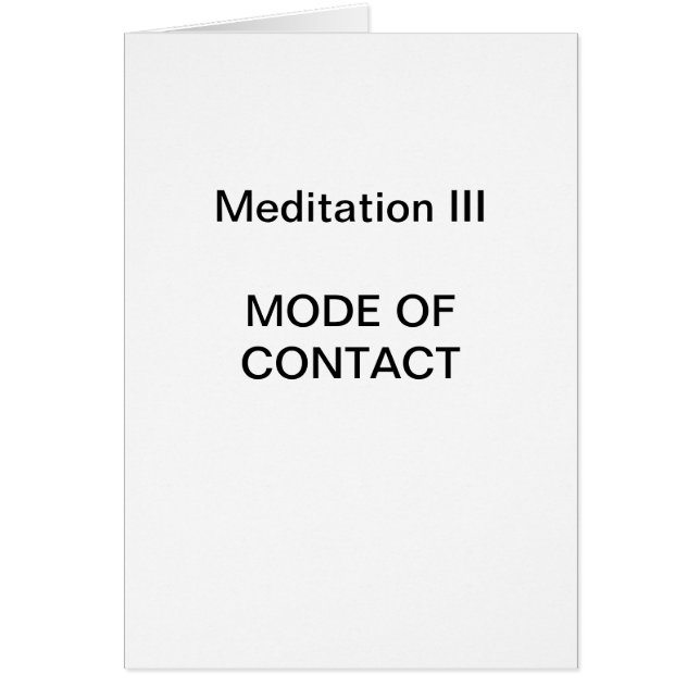 Série de méditation DK : Méditation III - CARD (Devant)