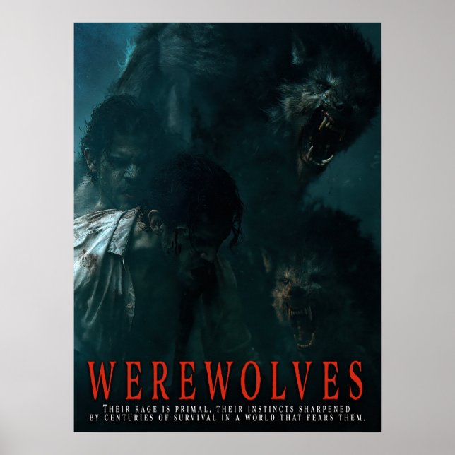 Série de posters de loups-garous I (Devant)