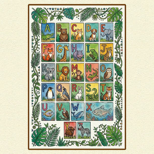 Série de posters pour chambre d'enfants (sur deman