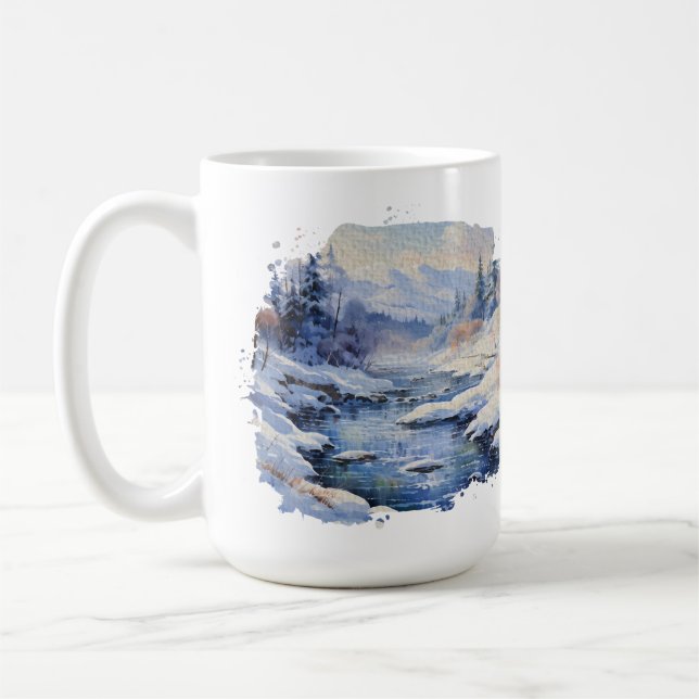 Série d'hiver Mug classique 15 oz (Gauche)
