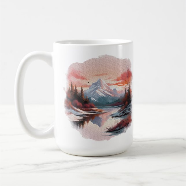 Série d'hiver Mug classique 15 oz (Gauche)