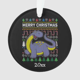 Série Dino Purple Ugly Christmas Sweat Wildlife S