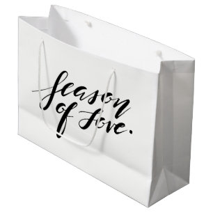 Série manuscrite d'amour Sac cadeau