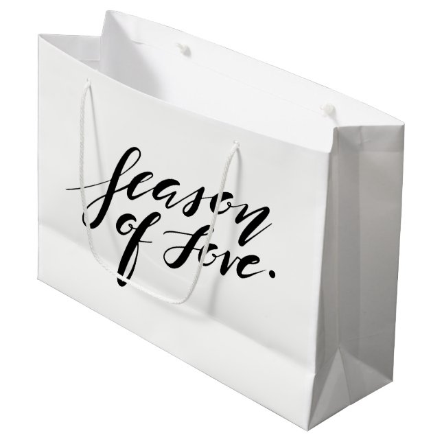 Série manuscrite d'amour Sac cadeau (Devant Angle)
